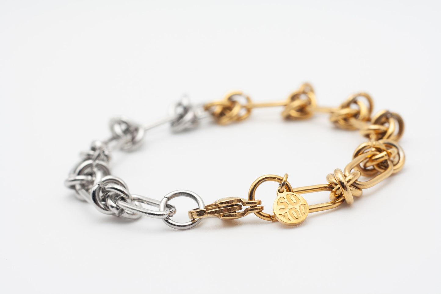 Knotty Bracelet Gold & Silver