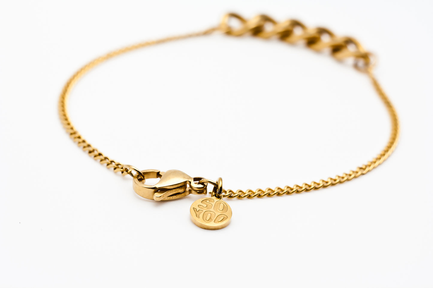 Contrast Chain Set Gold
