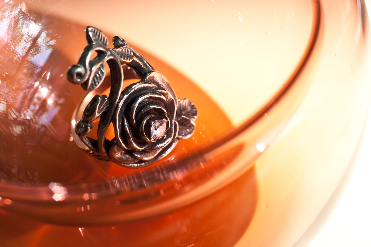 Steel Rose Ring