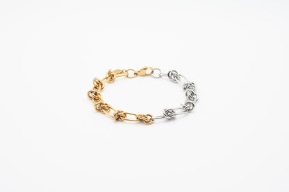 Knotty Bracelet Gold & Silver