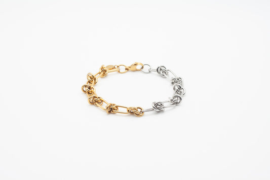 Knotty Bracelet Gold & Silver