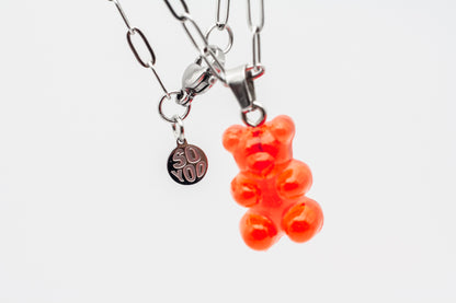 The One Gummy Bear Chain Raspberry Red