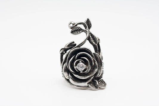 Steel Rose Ring