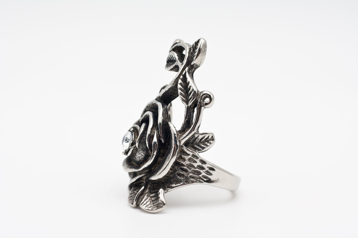 Steel Rose Ring