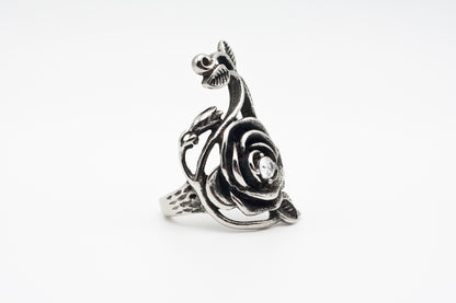 Steel Rose Ring