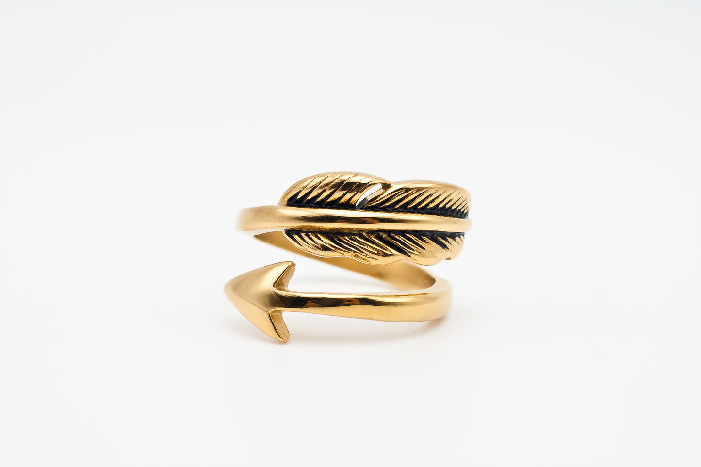 Feather & Tail Ring Gold