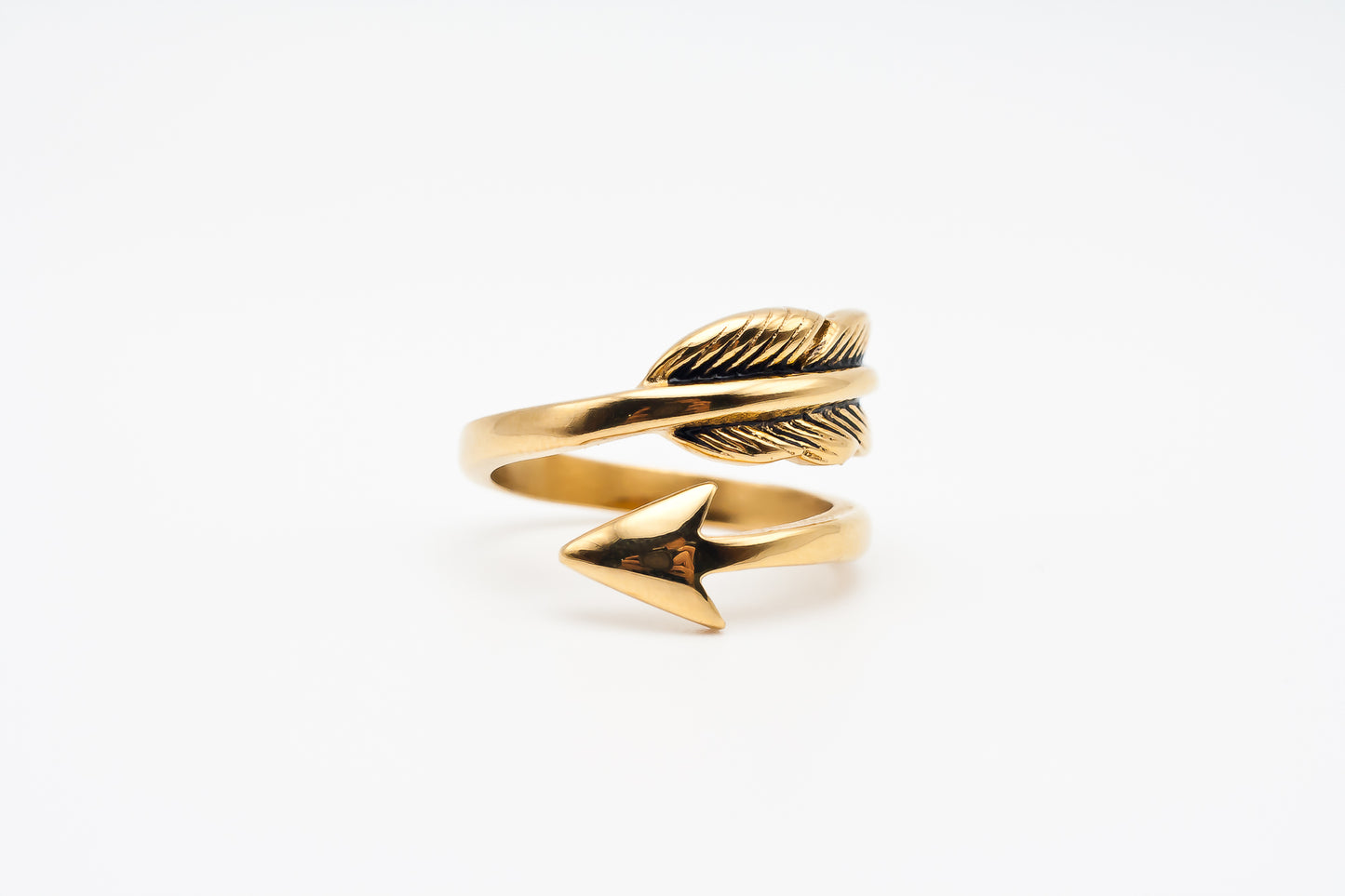 Feather & Tail Ring Gold