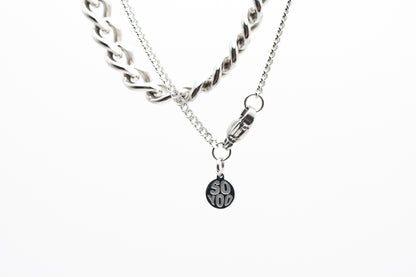 Contrast Chain Set Silver