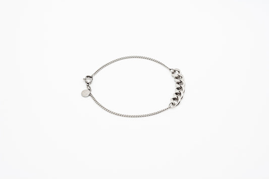 Contrast Bracelet Silver