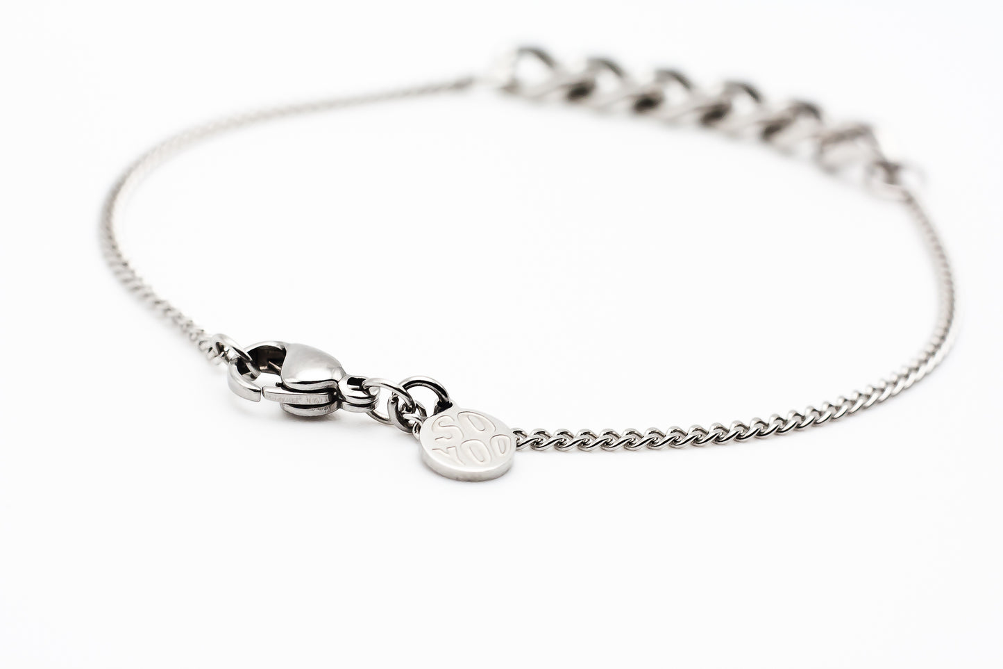 Contrast Chain Set Silver